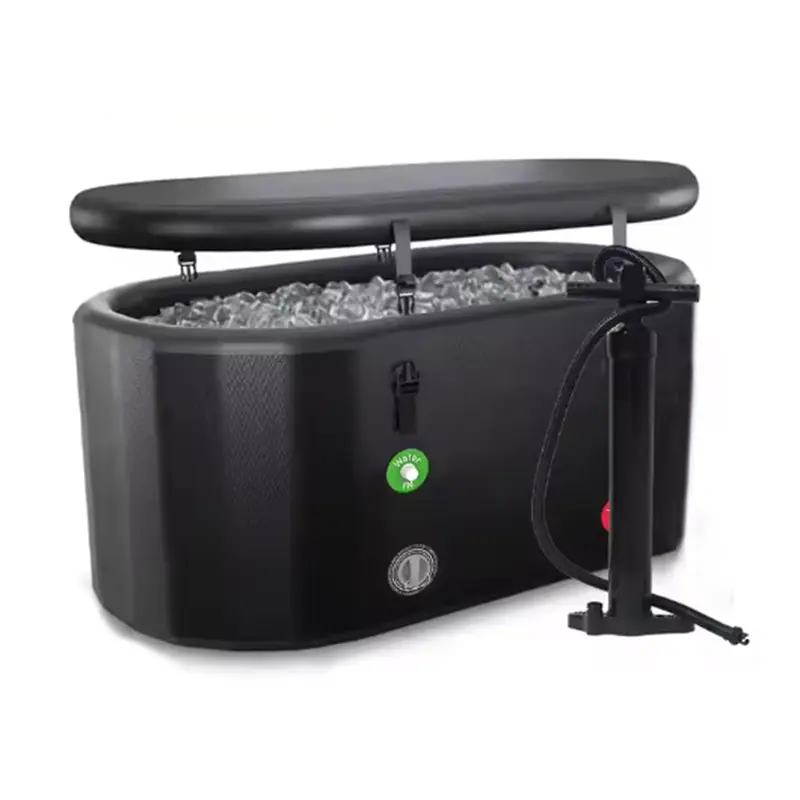 אמבטיית קרח מתנפחת  באורך 135 ס״מ ברוחב 70 ס״מ בעומק 60 ס״מ