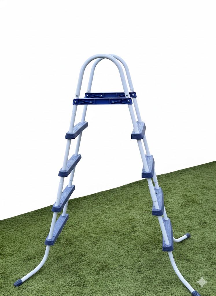 סולם לבריכה עד גובה 1.22