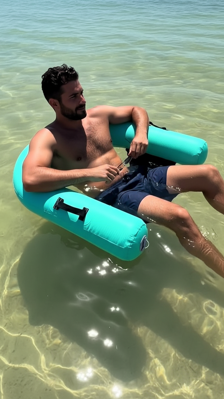 כיסא צף מתנפח קשיח Easypool