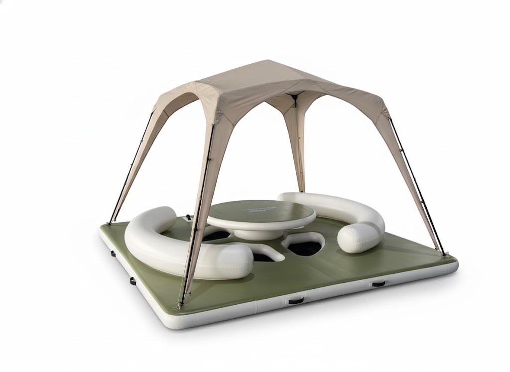 פלטפורמה בר מתנפחת קשיחה Easypool, טרקלין צף