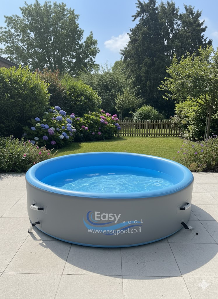 בריכת שחייה מתנפחת עגולה בקוטר 2 מטר ובעומק 0.5 מטר, טכנולוגיית Drop-Stitch – איכות מקצועית לבית ולחוץ בריכת שחייה מתנפחת עגולה בקוטר 2 מטר ובעומק 0.5 מטר, טכנולוגיית Drop-Stitch – איכות מקצועית לבית ולחוץ