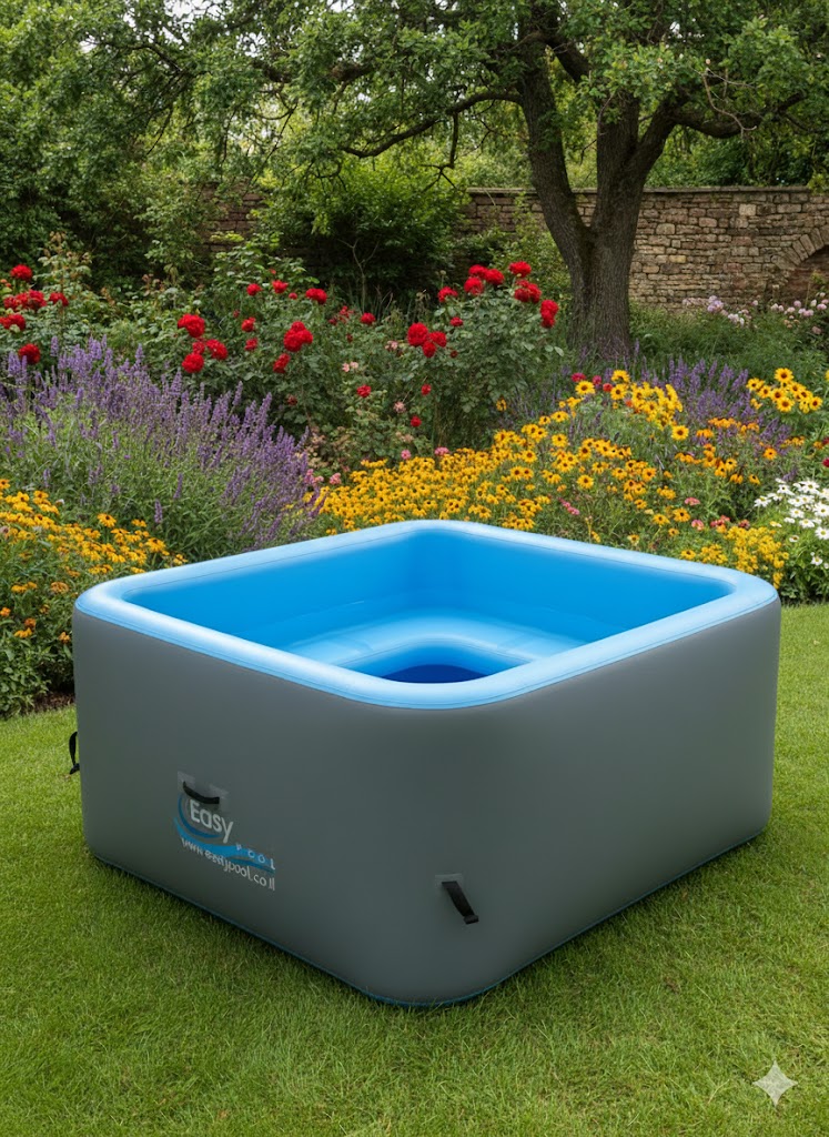 ג׳קוזי מתנפח מרובע עם ספסל ישיבה באורך 2 מטר,רוחב 2 מטר ובעומק 1 מטר, טכנולוגיית Drop-Stitch ג׳קוזי מתנפח מרובע עם ספסל ישיבה באורך 2 מטר,רוחב 2 מטר ובעומק 1 מטר, טכנולוגיית Drop-Stitch