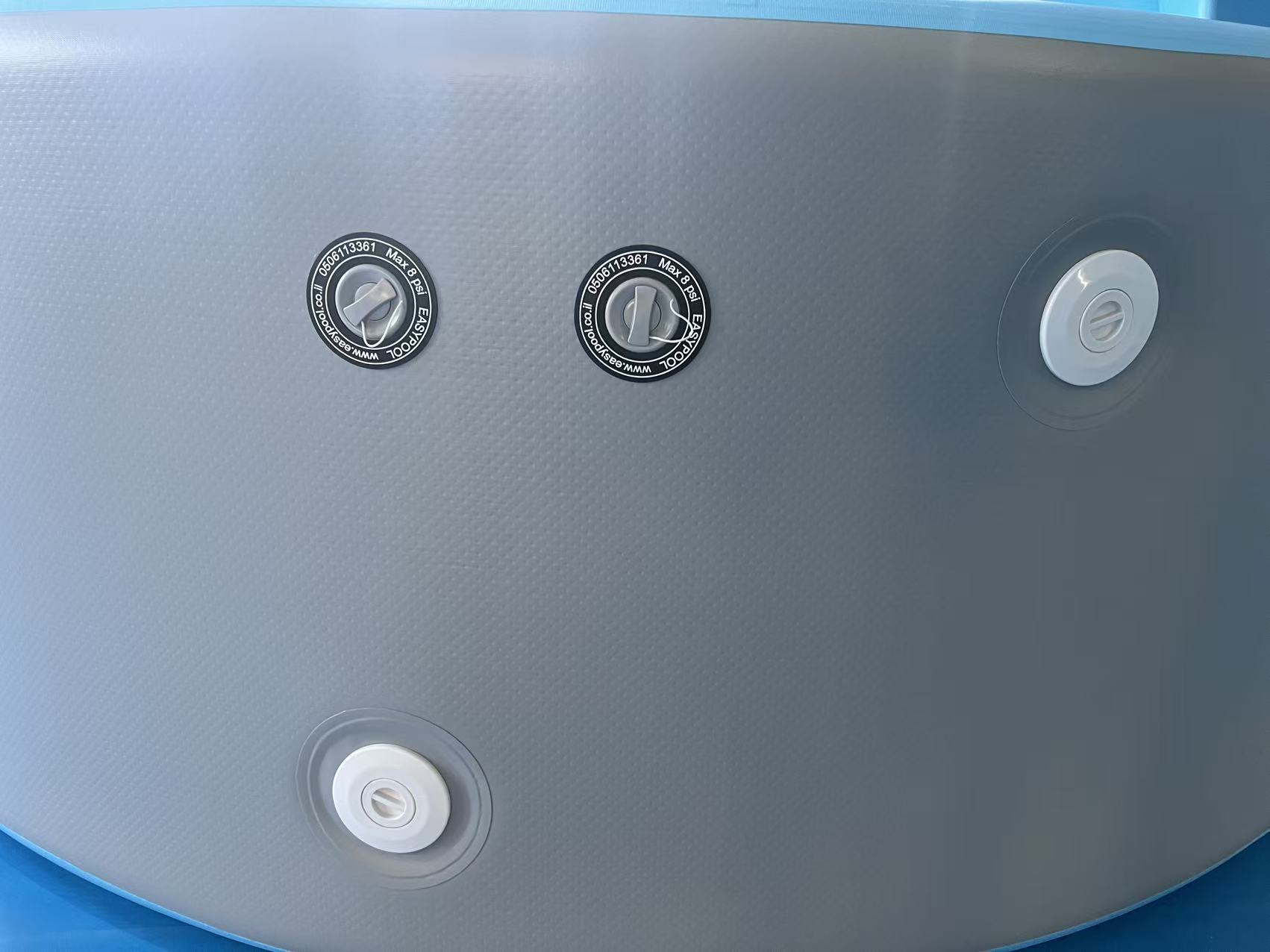 בריכת שחייה מתנפחת עגולה בקוטר 3 מטר ובעומק 1 מטר, טכנולוגיית Drop-Stitch – איכות מקצועית לבית ולחוץ