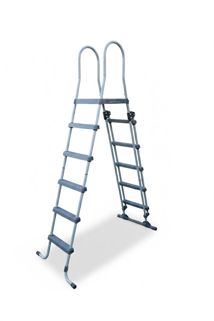 סולם לבריכה עד גובה 1.5 מטר או בריכה עם דופן עבה