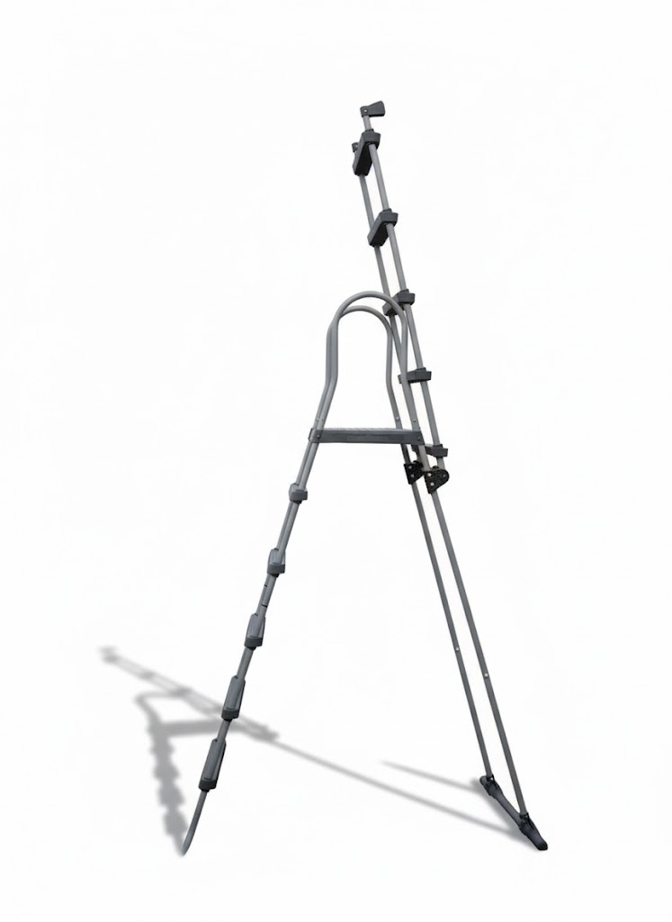 סולם לבריכה עד גובה 1.5 מטר או בריכה עם דופן עבה